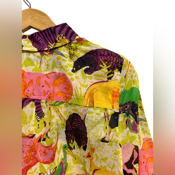 Animal Patterned J. Crew Button Down - Picture 3 of 7